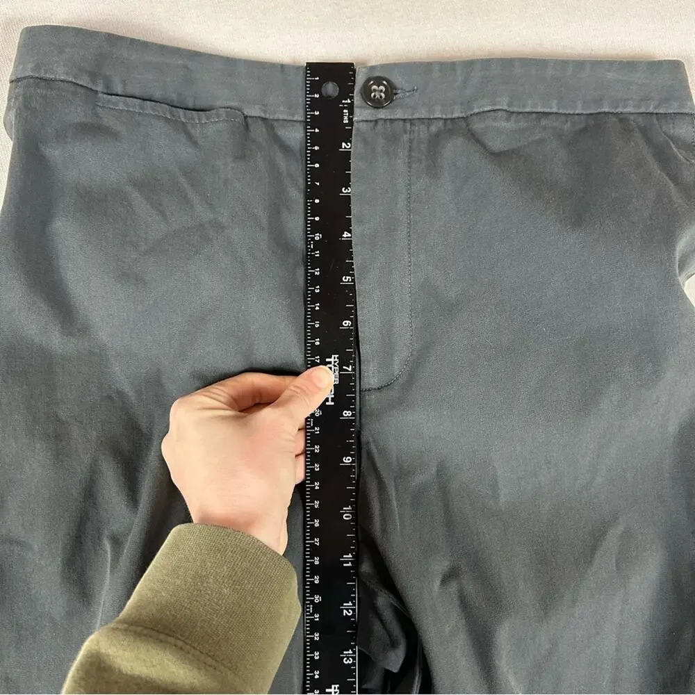 Banana Republic Vintage Gray Dress Pants Womens 10 Stretch Straight High Rise